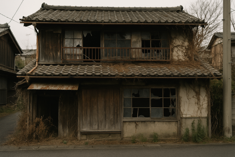 人の住んでいない荒れた空き家