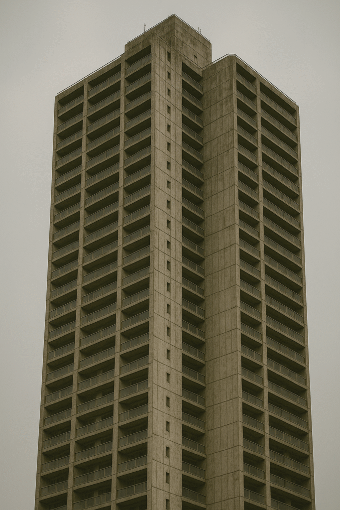古くなって放置されたマンション