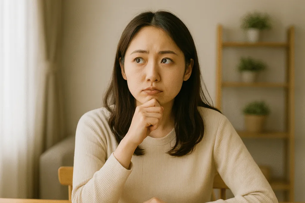 家計簿アプリについて悩んでいる様子