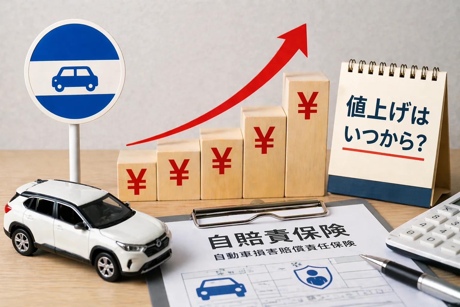 自賠責保険の値上げが迫る状況のイメージ